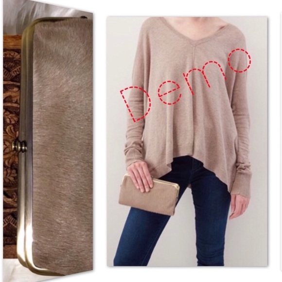 HOBO Handbags - 🔥HOBO, Calf Hair Wallet Lauren. Biscotti